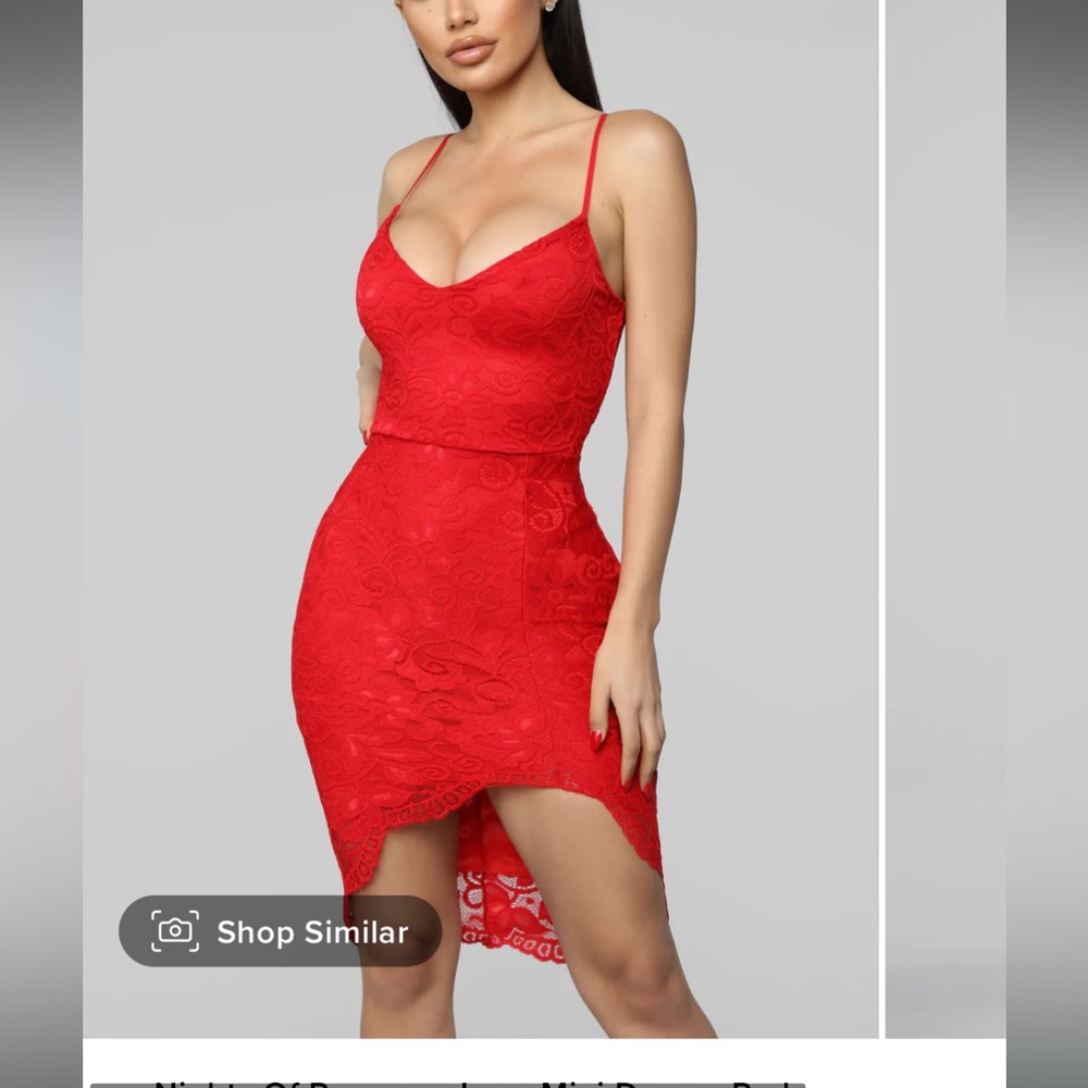 Fashion Nova Sexy Red dress size small
